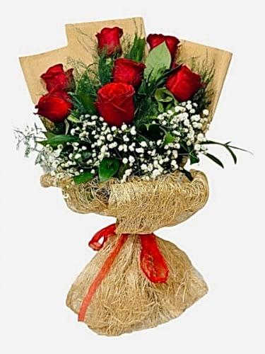 7 Kırmızı Gül Buket