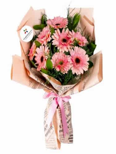 Pembe Gerbera Buket